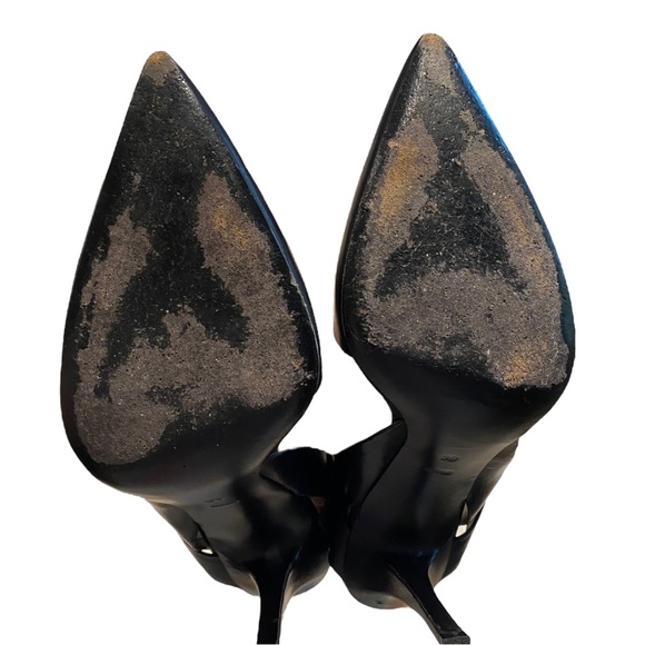 Alexander Wang Sonja Black Leather Bondage Ankle Strap Pumps Women’s EU 39 - Picture 4 of 11